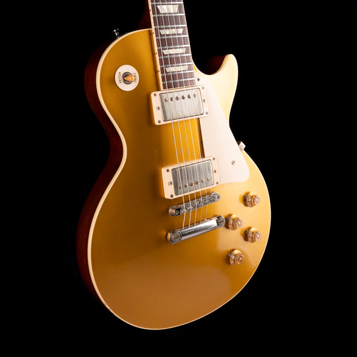 Pre-Owned 2015 Gibson Custom Shop CS7 50's Style Les Paul Standard VOS Gold Top With OHSC