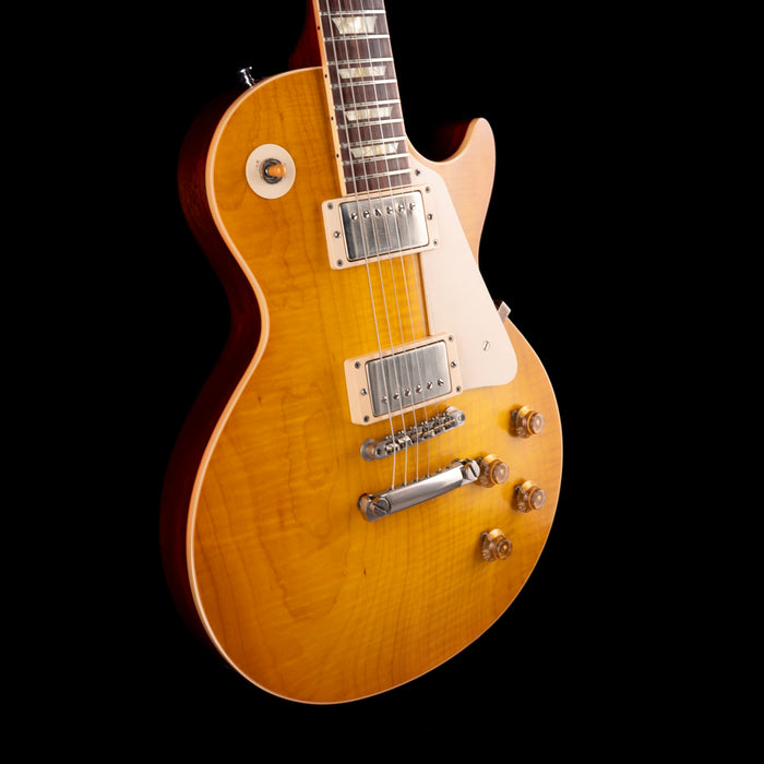 Pre Owned 2014 Gibson Custom Shop 1958 Les Paul LPR8 Lemonburst With OHSC