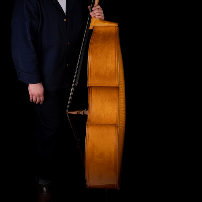 Vintage 1953 Kay M1B Upright Double Bass Viol with Softshell Case