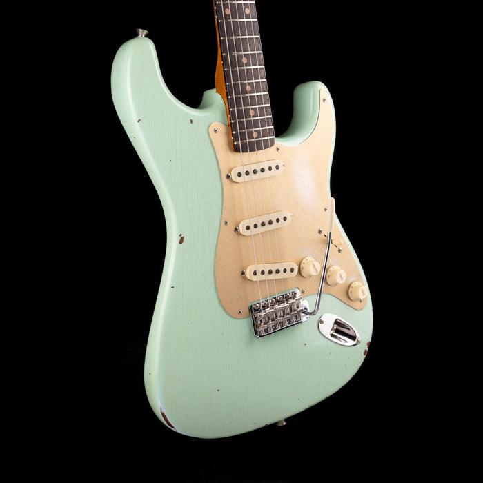 Fender Custom Shop Roasted 1960 Stratocaster Relic Birdseye Maple Aged Surf Green