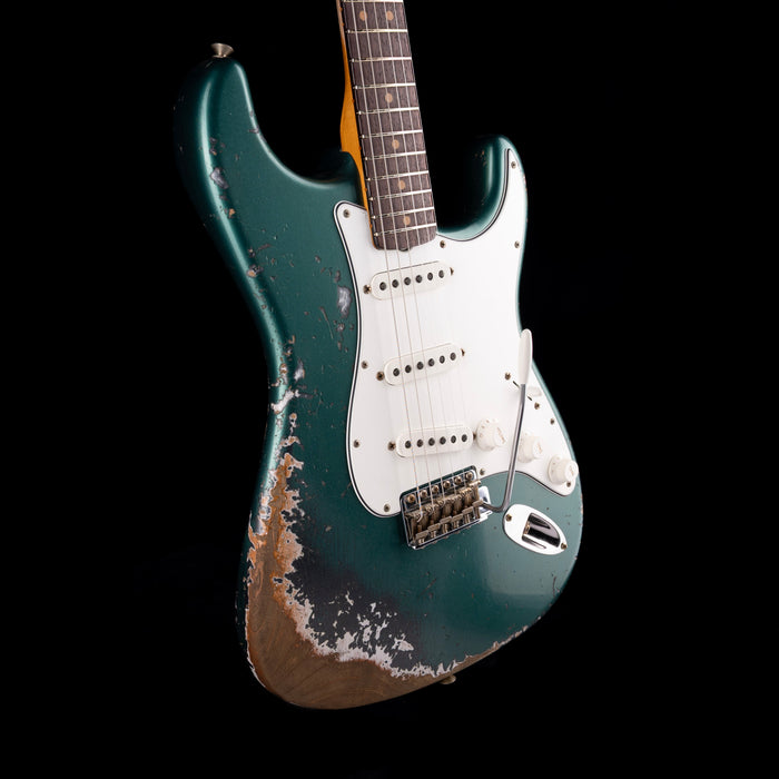 Fender Custom Shop 1962 Stratocaster Heavy Relic Sherwood Green Metallic Over Charcoal Frost Metallic