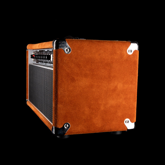Pre-Owned  '22 Amplified Nation Bombshell 50-Watt Guitar Amp Head And 112 15-ohm 65-watt Matching Cab - Golden Brown Suede Owned by Ben Harper