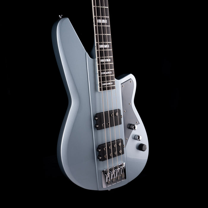 Reverend Thundergun Bass Metallic Silver Freeze with Gig Bag