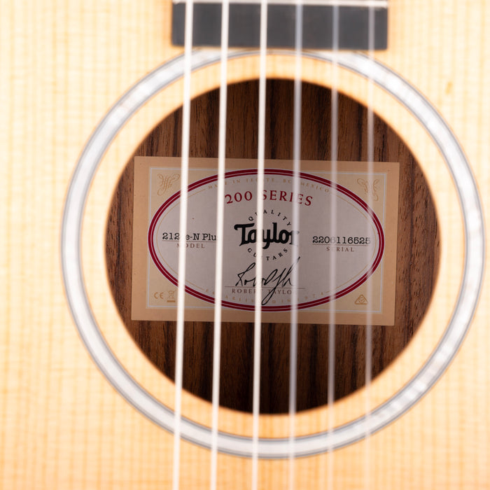 Taylor 212ce-N Nylon Plus Acoustic Electric Guitar With Case