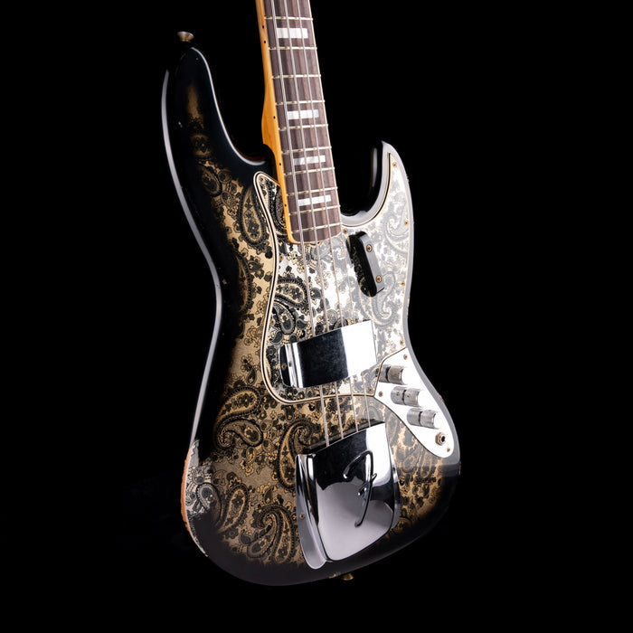 Fender Custom Shop Limited Edition Black Paisley Jazz Bass With Case