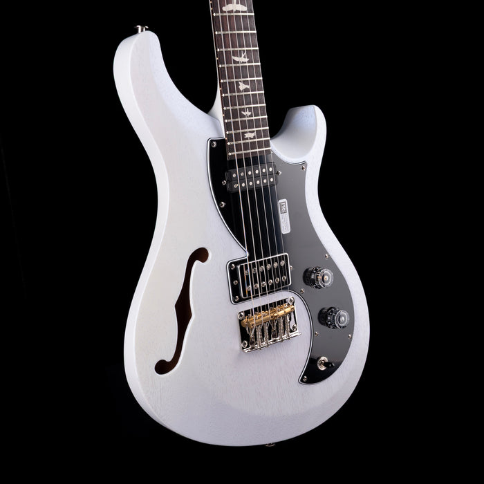 PRS S2 Vela Semi Hollow Satin Pearl White with Gig Bag