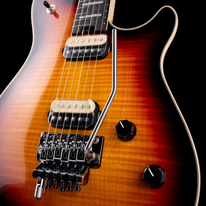 EVH Wolfgang USA 5A Flame Top 3-Tone Burst with Case