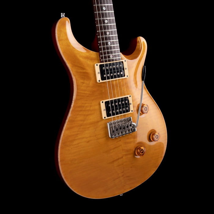 Pre-Owned 2004 PRS Custom 24 With Crescent Moon Inlays Amber With OHSC