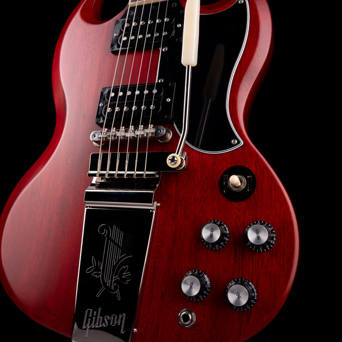 Gibson SG Standard '61 Faded Maestro Vibrola Vintage Cherry With Case