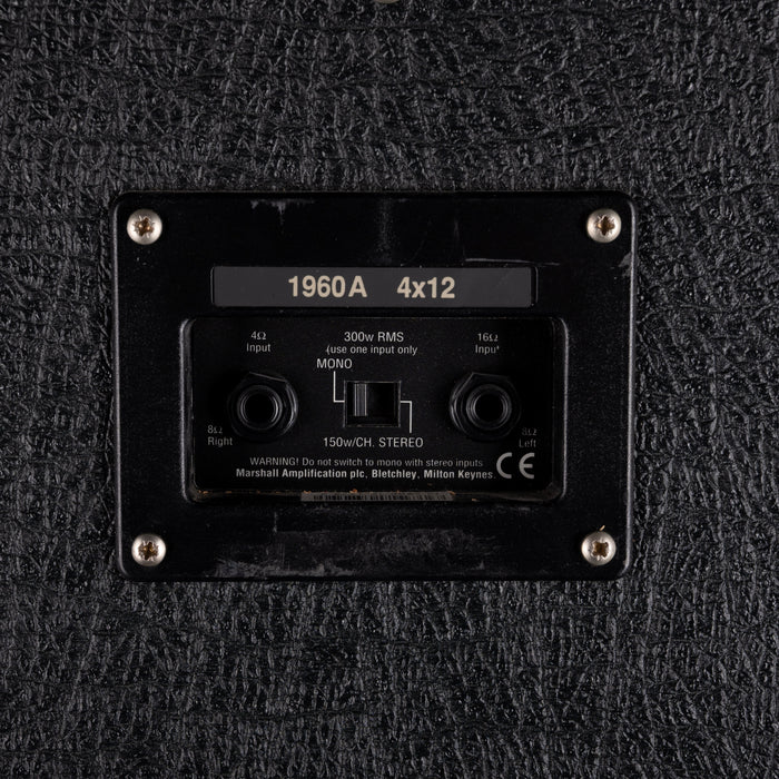 Pre Owned Marshall Model 1960A Lead 4x12 Slant Guitar Amp Cabinet Black