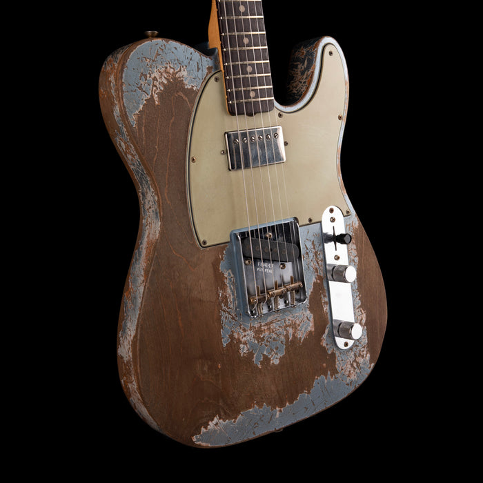 Fender Custom Shop Masterbuilt Jason Smith 1964 Telecaster HS Ultimate Relic Blue Ice Metallic With Case
