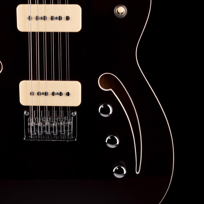 Reverend Airwave 12-String Electric Guitar - Metallic Bordeaux