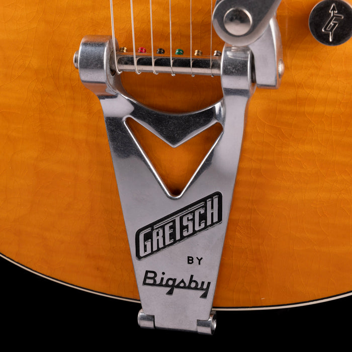 Gretsch Custom Shop Masterbuilt G6120CS 1962 Doublecut Closet Classic Dark Transparent Amber