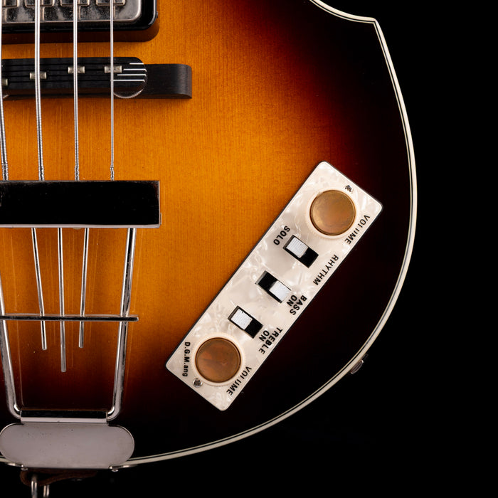 Used Hofner Contemporary HCT-500/1 Violin Bass Sunburst with Case - 2