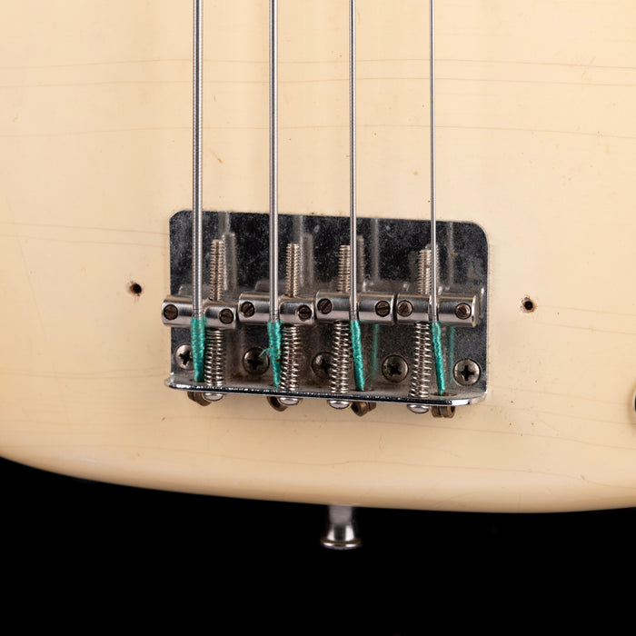 Vintage 1979 Fender Precision Bass Fretless Conversion Olympic White