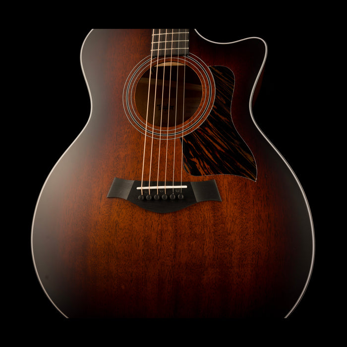 Taylor 324ce Grand Auditorium Acoustic Electric Guitar Shaded Edgeburst With Case - Serial # 1202134112  - Demo Angle Up