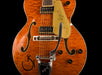 Gretsch G6120TGQM-56 Limited Edition Quilt Classic Chet Atkins Hollow Body with Bigsby Roundup Orange Stain Lacquer