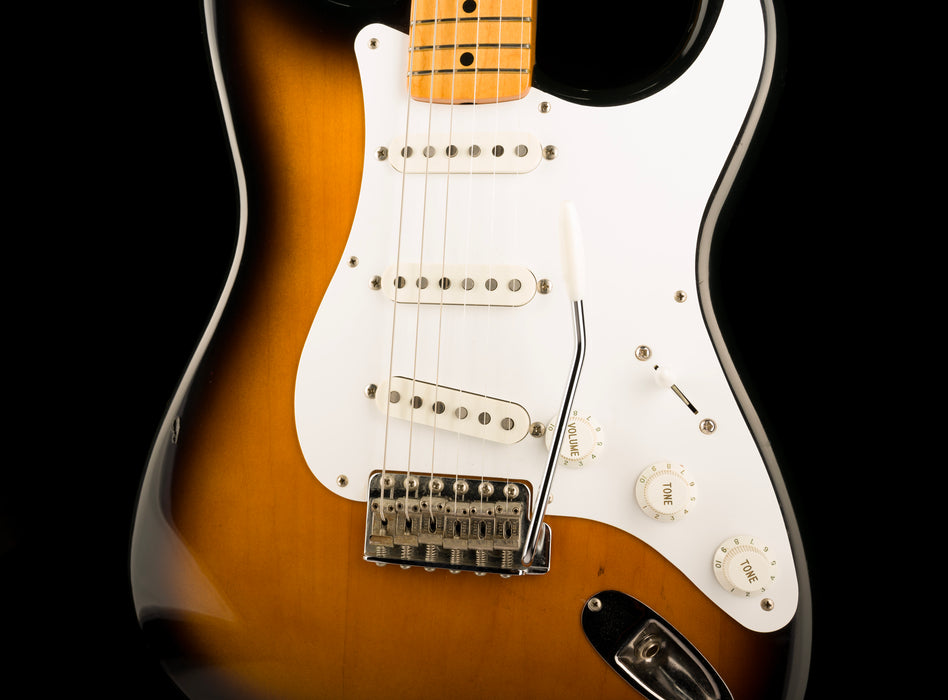 Used 1990 Fender ST-54 Made in Japan 1954 Reissue Stratocaster 2-Tone Sunburst with Gig Bag