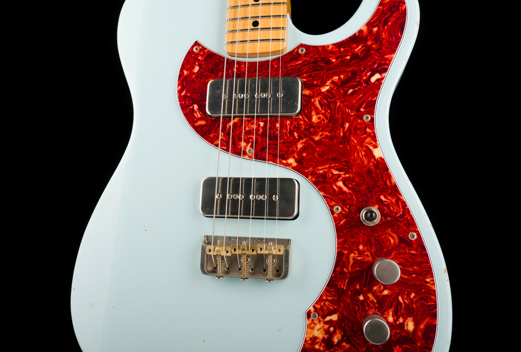 Fano Oltre TC6 Medium Distress Sonic Blue With Gig Bag