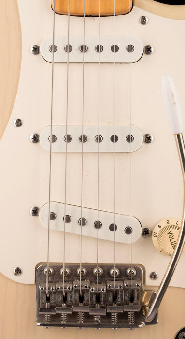 Used Custom Partscaster Fender Authentic Neck and Grover Jackson Body Blonde with Gig Bag