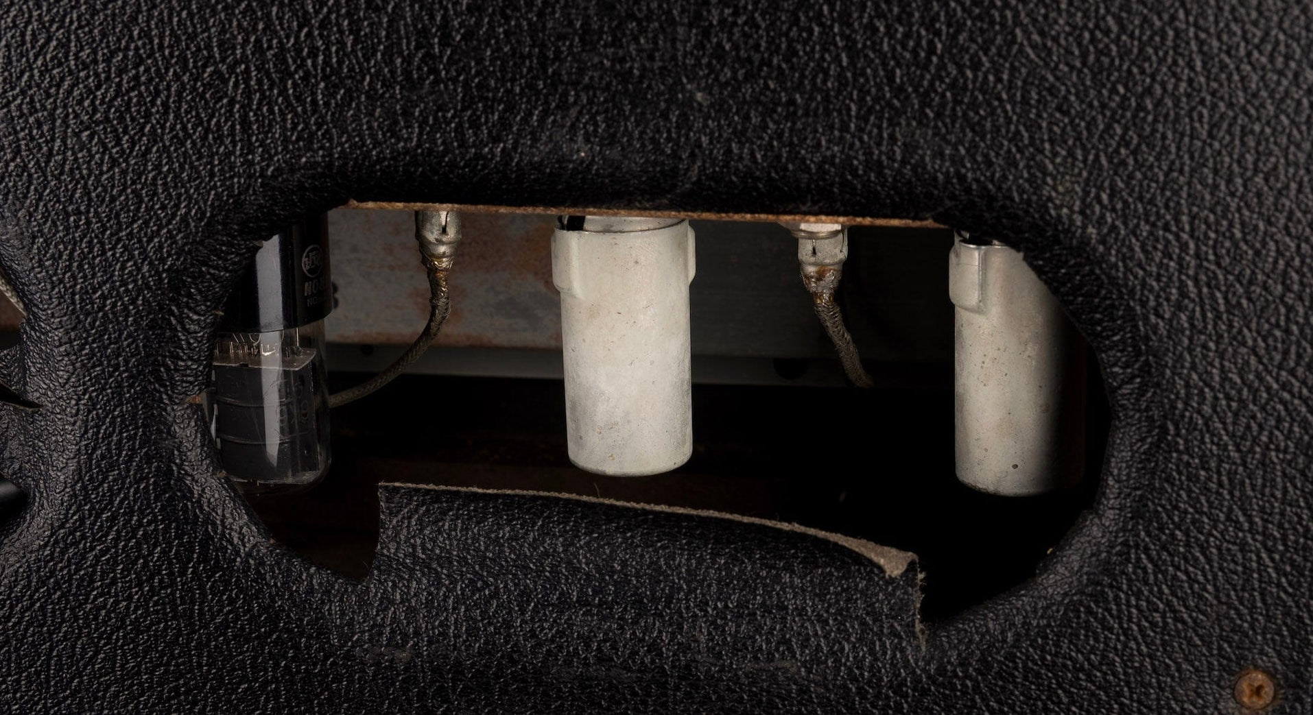 Vintage 1963 Fender Reverb Tank - Black Tolex — Truetone Music