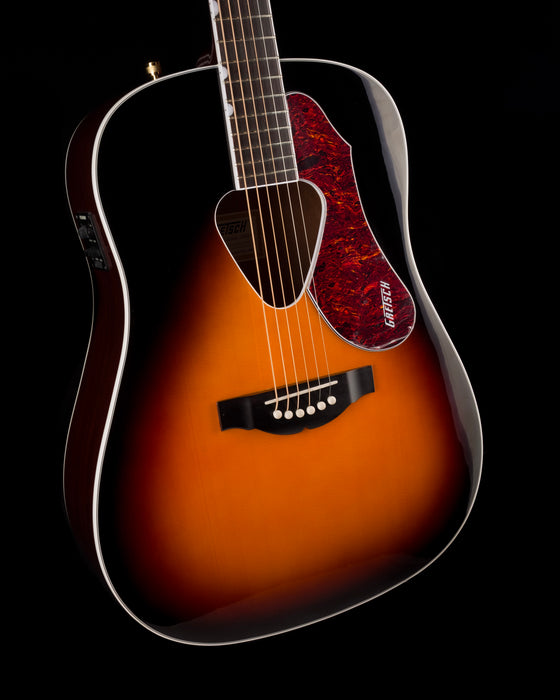 Used Gretsch G5024E Rancher Dreadnought Sunburst Acoustic Electric Guitar