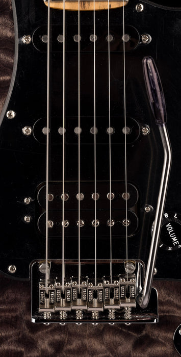 Pre Owned Fender Limited Edition American QMT Stratocaster HSS Pale Moon Trans Black With OHSC