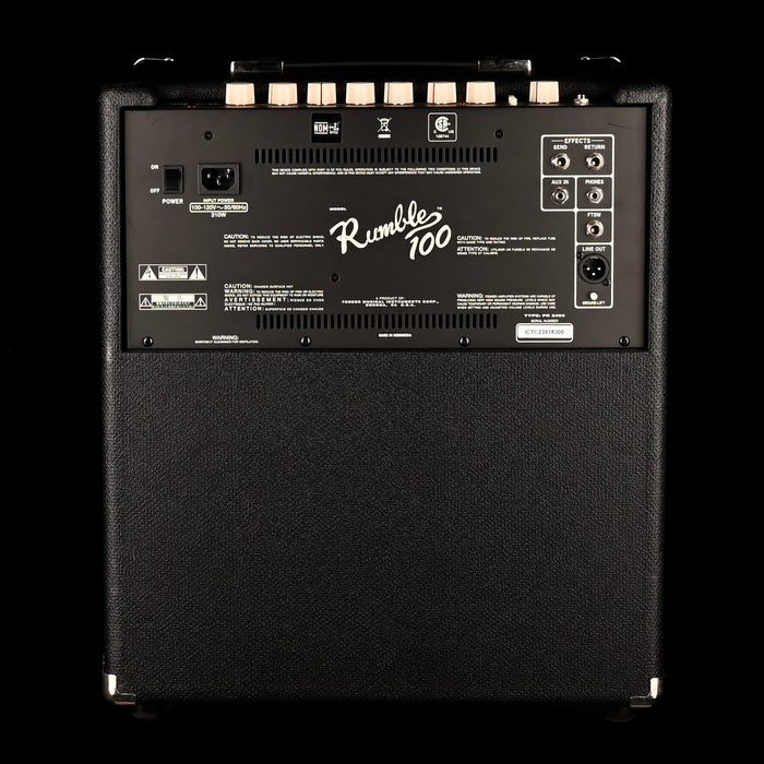 Used Fender Rumble 100 Bass Amp Combo - 2