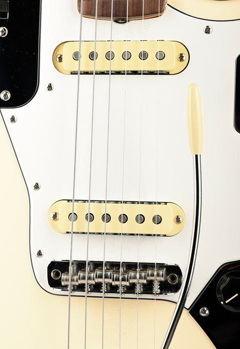 Pre Owned Fender Artist Series Johnny Marr Jaguar Olympic White With OHSC