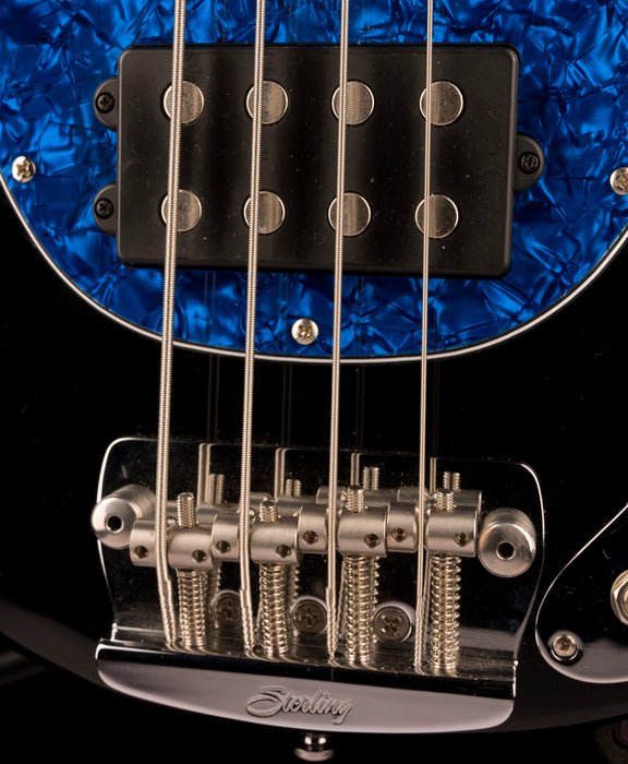 Pre Owned Ernie Ball Music Man Stingray Short Scale Bass Black With Gig Bag