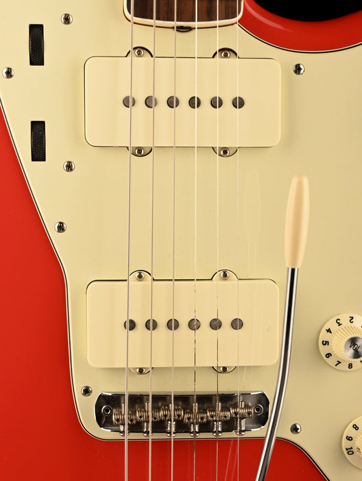 Pre Owned 2016 Fender American Design 1962 Vintage Reissue Jazzmaster Fiesta Red With OHSC