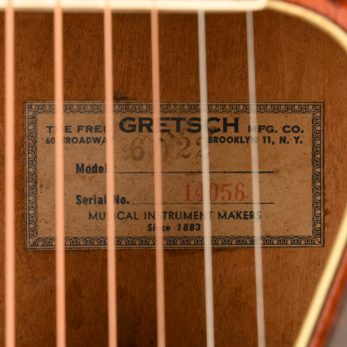 Vintage 1956 Gretsch G6022 Rancher Acoustic Guitar Orange Stain With OHSC