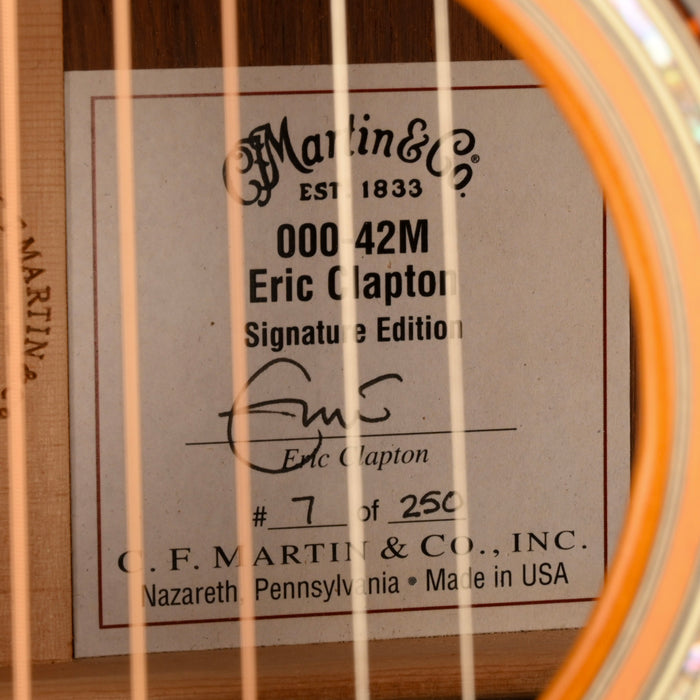 Pre Owned Martin 000-42M Eric Clapton Acoustic Electric Guitar With OHSC