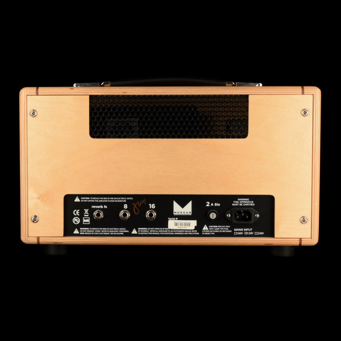 Used Morgan PR5 Guitar Amp Head Natural Wood
