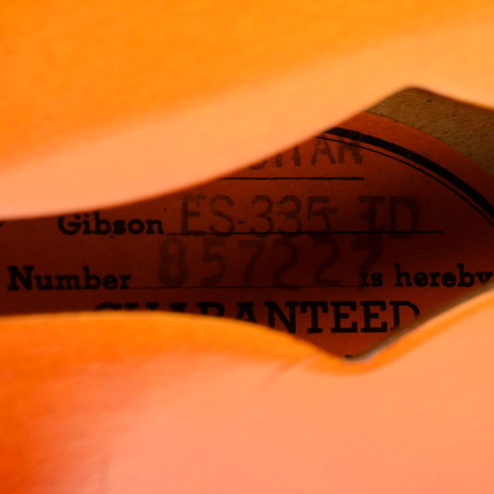 Vintage 1966 Gibson ES-335-TD Sunburst Electric Guitar With OHSC