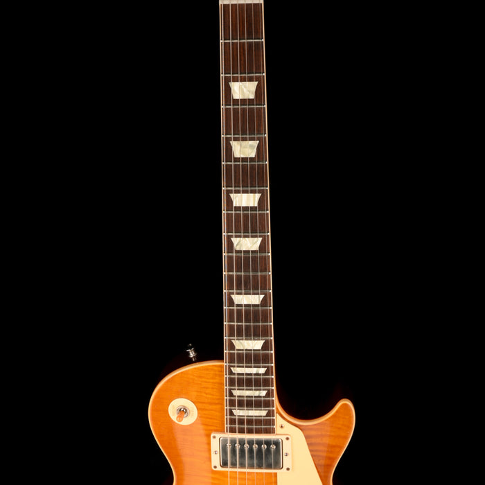 Pre Owned 2018 Gibson Custom Shop Tom Murphy Painted & Aged 1960 Les Paul Standard Reissue Dirty Lemon Burst With OHSC