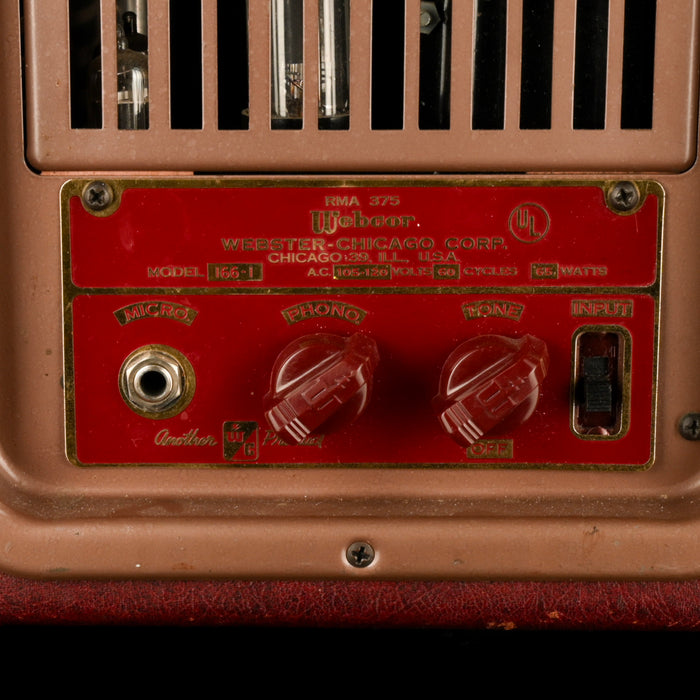 Vintage 1952 Webcor Webster-Chicago RMA 375 Model 166 Tube Guitar Amp Combo