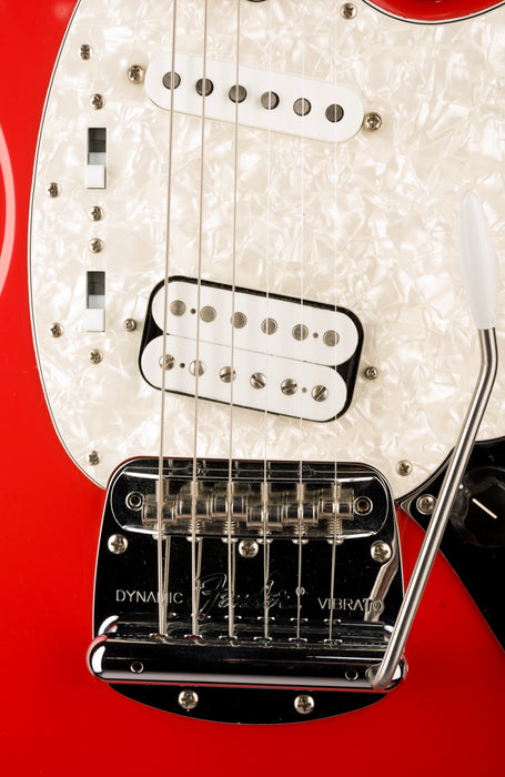 Used Fender Kurt Cobain Jag-Stang Fiesta Red With Gig Bag