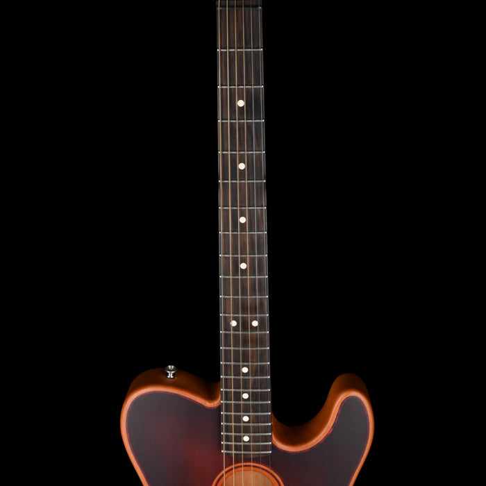 Used Fender American Acoustasonic Telecaster All-Mahogany Bourbon Burst With Gig Bag