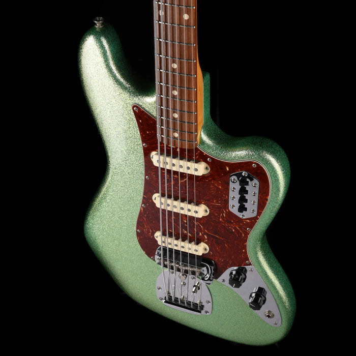 Pre Owned Fender Custom Shop Bass VI NOS Seafoam Sparkle With OHSC