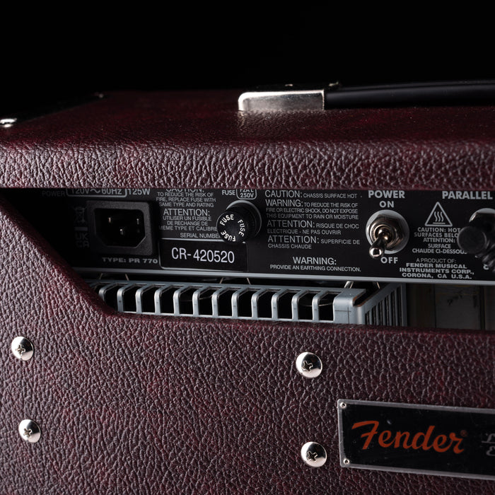 Pre Owned Fender Limited Edition ‘65 Princeton Reverb Bordeaux Reserve Guitar Amp Combo With Cover
