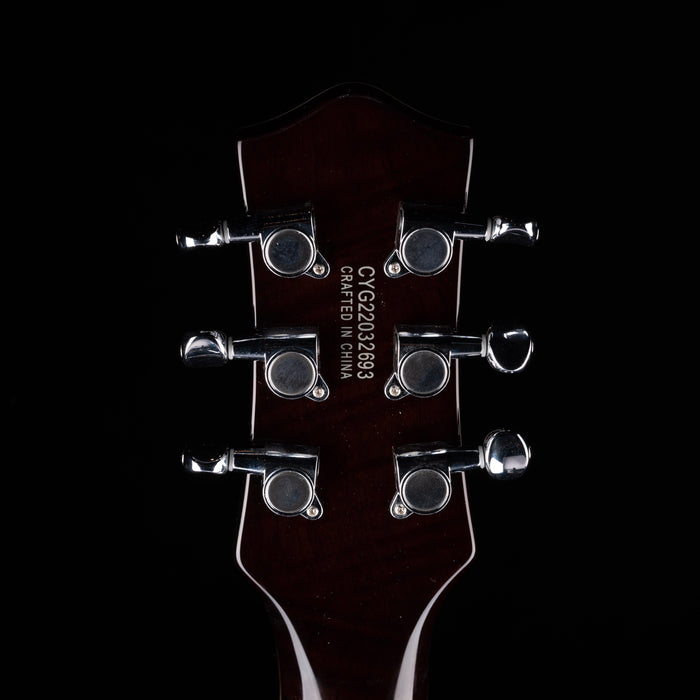 Pre Owned Gretsch G5220 Electromatic BT Single-Cut V-Stoptail Midnight Sapphire Electric Guitar With Gig Bag