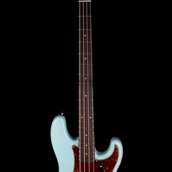 Pre Owned Fender Custom Shop ‘63 Precision Bass Heavy Relic Aged Daphne Blue With OHSC