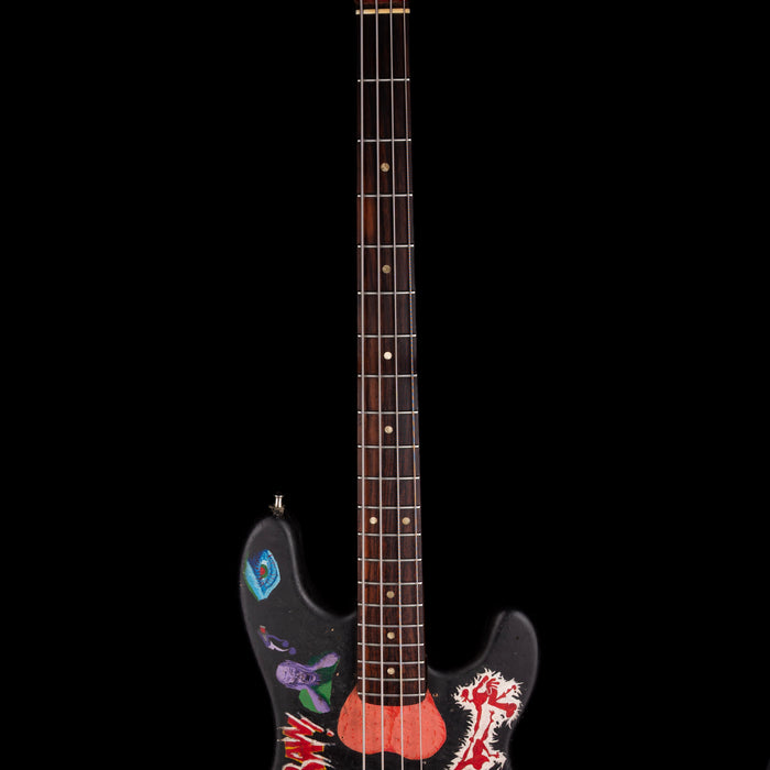 Vintage 1966 Fender Precision Bass Refinished With Custom Artwork With Case