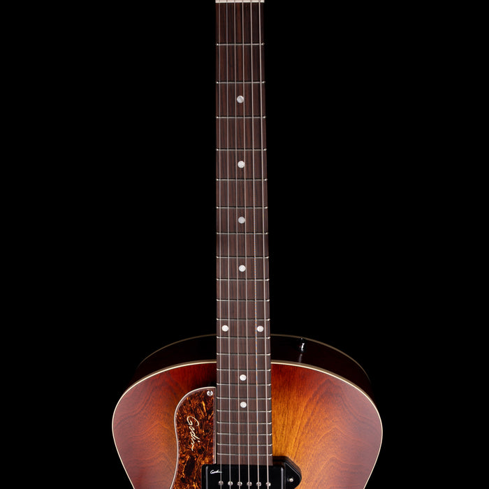 Pre Owned Godin 5th Avenue Kingpin P90 Cognac Burst Archtop Hollow-Body Left-Handed With OHSC