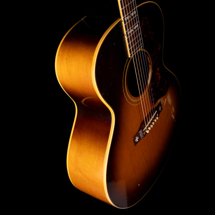 Vintage 1957 Gibson J-185 Sunburst Acoustic Guitar With OHSC