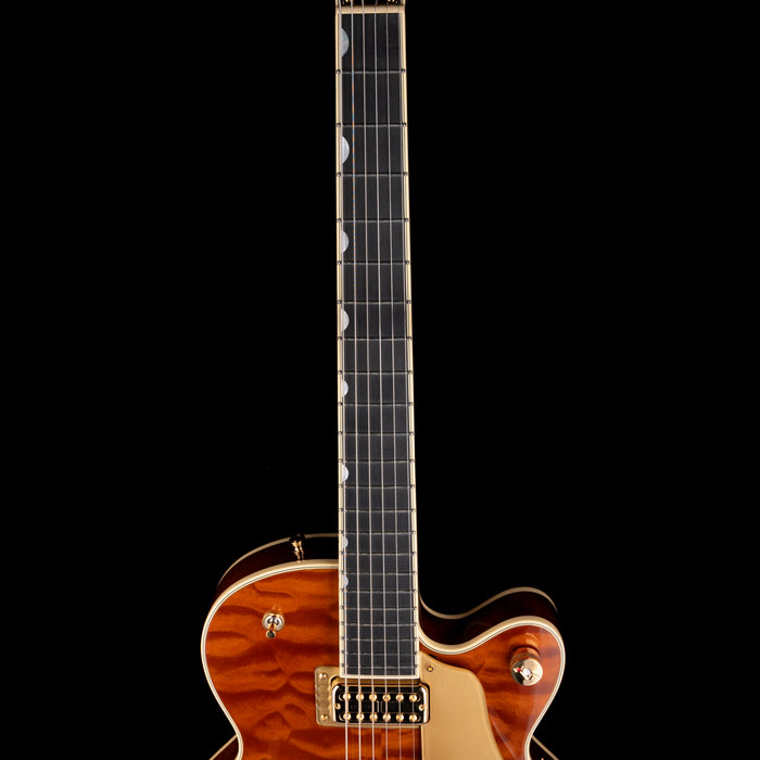 Gretsch Limited Edition Falcon Center Block Jr. Quilted Maple Roundup Orange with Case