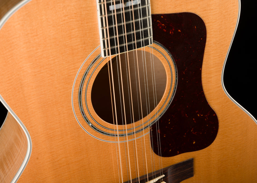 Pre Owned Guild F-512 Maple Blonde 12-String Acoustic Electric Guitar With OHSC