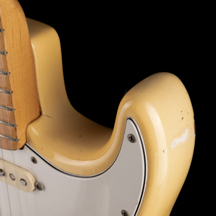 Vintage 1974 Fender Stratocaster Maple Fingerboard Olympic White With OHSC