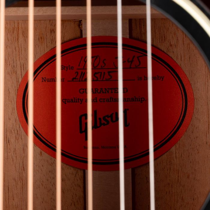 Gibson 50's J-45 Original Ebony Acoustic Electric Guitar with Case